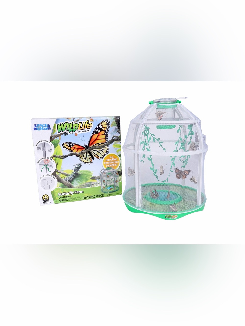 Uncle Milton Butterfly Farm Live Habitat -